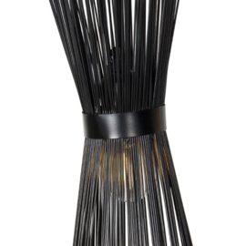 Qazqa hanglamp Broom 3-lichts zwart