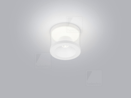 Helestra plafondlamp Poro led kleur mat wit met acryl glas