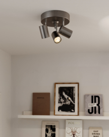 By Rydéns Correct Spotlight 3-lichts staalgrijs