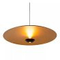 Lucide  hanglamp Kenneth led, zwart mat goud 80 cm