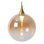 Lucide hanglamp Gisela led, 3-lichts amber glas