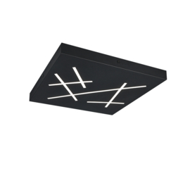 Trio lighting plafondlamp Snip led,  zwart