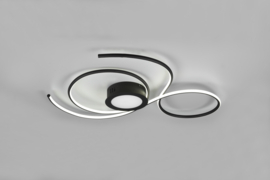 Trio lighting plafondlamp Jive led, zwart incl. afstandsbediening
