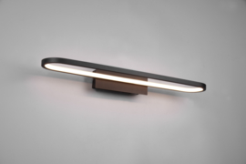 Trio lighting wandlamp Gianni led, zwart met acryl glas 60 cm IP44
