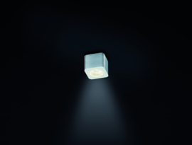 Helestra plafondlamp Oso led, mat aluminium  IP44