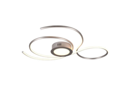 Trio lighting plafondlamp Jive led, mat nikkel incl. afstandsbediening