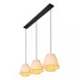 Lucide hanglamp Tribute, 3-lichts beige