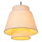 Lucide hanglamp Tribute, 3-lichts beige