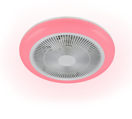 Trio lighting plafond ventilator Rotsund  led, wit incl. remote