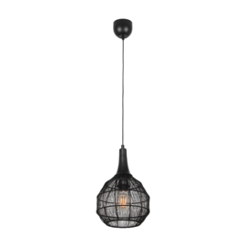 Trio lighting hanglamp Soraya, zwart 26 cm