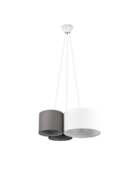 Trio lighting hanglamp Hotel, 3-lichts multicolor