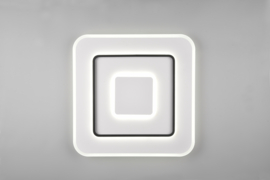 Trio lighting plafondlamp Jora led, wit incl. switch dimmer 60 cm vierkant