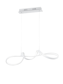Trio lighting hanglamp Perugia led, wit incl. switch dimmer