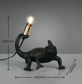Trio-lighting tafellamp Crawly, zwart