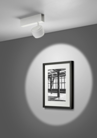 Helestra plafondspot Pont led, 1-lichts mat wit