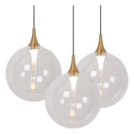 Lucide  GISELA - Hanglamp - Ø 61 cm - LED Dimb. - 12x3,5W 2700K -transparant