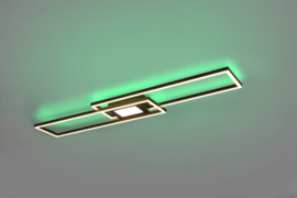 Trio lighting plafondlamp Ganado led, zwart incl. afstandsbediening