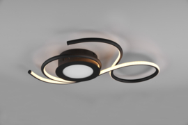 Trio lighting plafondlamp Jive led, zwart incl. afstandsbediening 50 x 45 cm