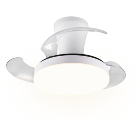 Trio lighting plafond ventilator Tampere, wit incl. remote