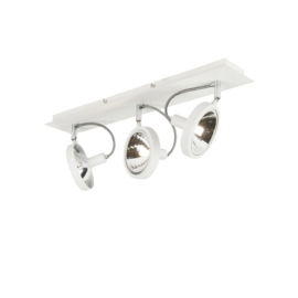 Qazqa plafondspot  Nox led, 3-lichts wit incl. licht bron