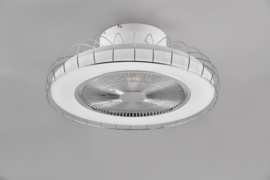 Trio lighting plafond ventilator Sandfjord, chroom incl. afstandsbediening 52 cm