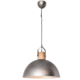 By Rydéns hanglamp Buckler, antiek zilver incl. licht bron