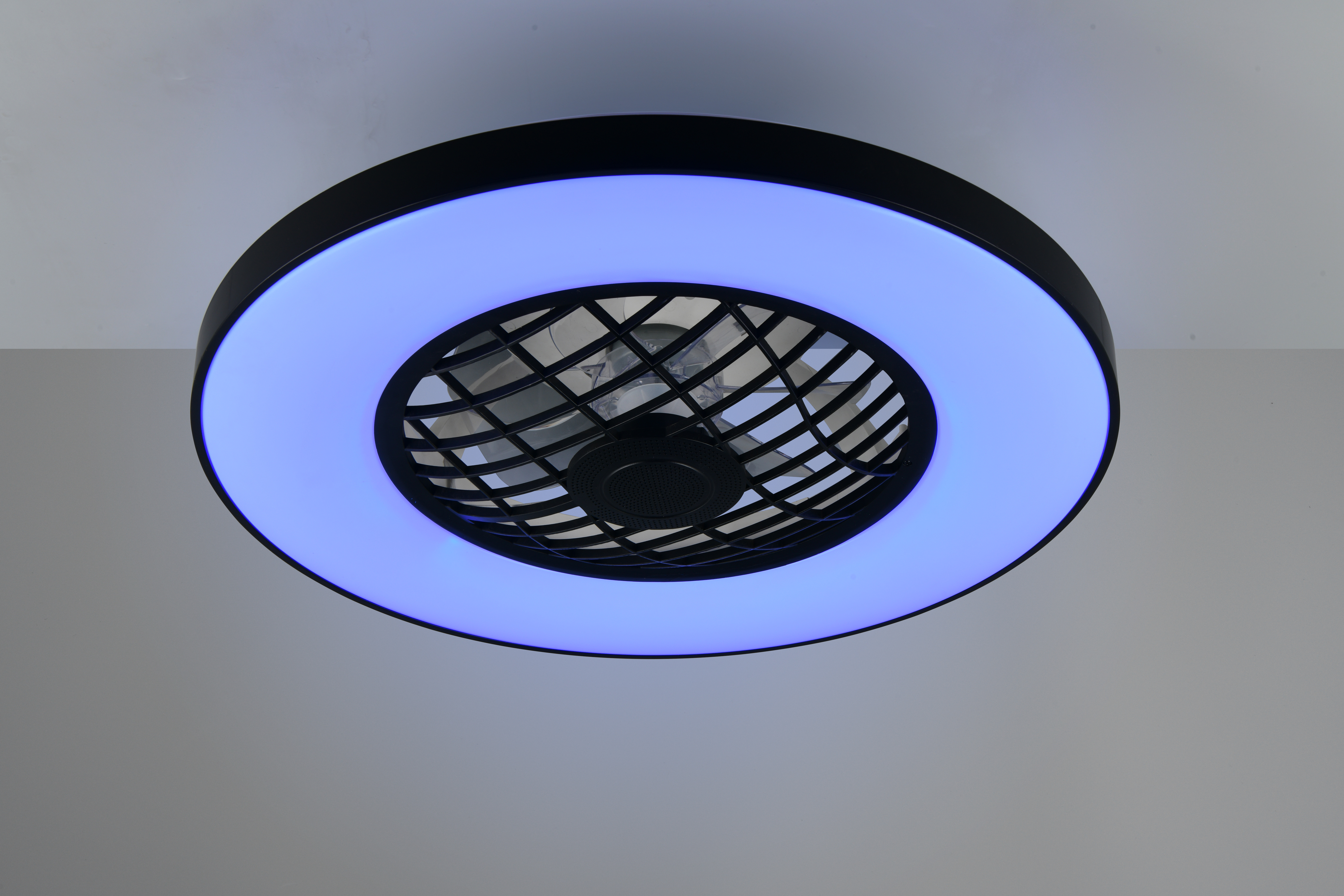 Trio lighting plafond ventilator Linköping led, zwart