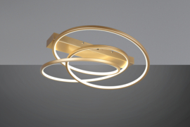 Trio lighting plafondlamp Darvin led, goud incl. switch dimmer