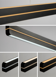Bopp leuchten hanglamp Switch led, geschuurd, zwart geanodiseerd