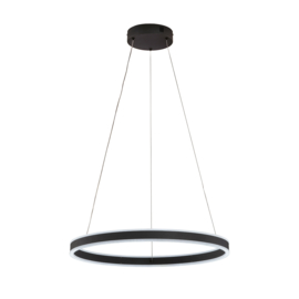Fischer&honsel hanglamp Sirko led, zwart incl afstandsbediening