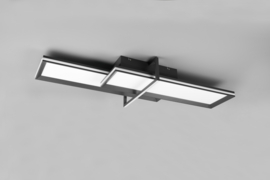 Trio lighting plafondlamp Charleston led, zwart