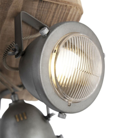 Qazqa plafondspot  Emado, 4-lichts staal incl. licht bron