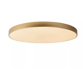 Lucide plafondlamp Unar led, mat goud-messing 80 cm incl. switch dimmer