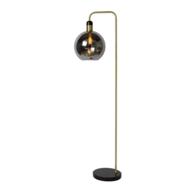 Lucide vloerlamp Julius, rook glas