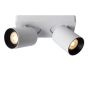 Lucide plafondspot Nigel led, 2-lichts wit