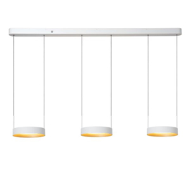 Lucide Lucide RADIANT - Hanglamp - LED Dimb. - CCT - 3x18,6W 2200K/3000K - Wit