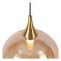 Lucide hanglamp Gisela led, amber glas