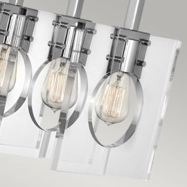 Elstead lighting hanglamp Ludlow, 8-lichts mat nikkel