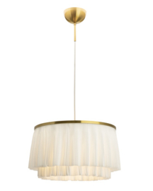 By Rydéns Ophelia hanglamp Ø40 cm messing/wit