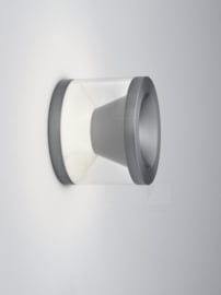 Helestra wandlamp  Poro led kleur mat  titaan grijs acryl glas
