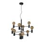 Lucide hanglamp Leanne, 10-lichts zwart