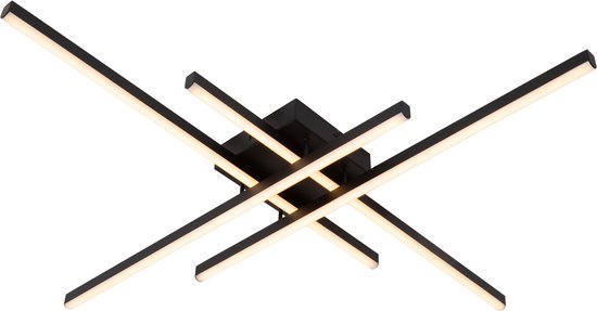 Lucide plafondlamp Novak led, zwart