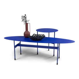 Spinder design Bijzettafel Mira low, ultramarina