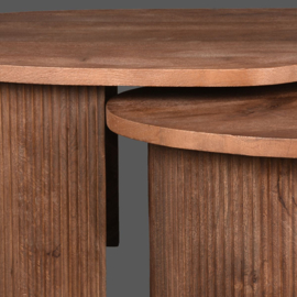 Label 51 Salontafel Timon, set espresso mangohout