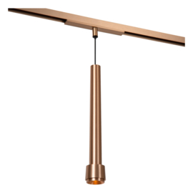 Lucide LINIAL TUBIZ Hanglamp - 1-fase Railsysteem / Smart Railverlichting - Smart - 48V Track - 1xLED - Champagne