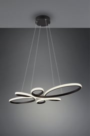 Trio lighting hanglamp Fly led, zwart