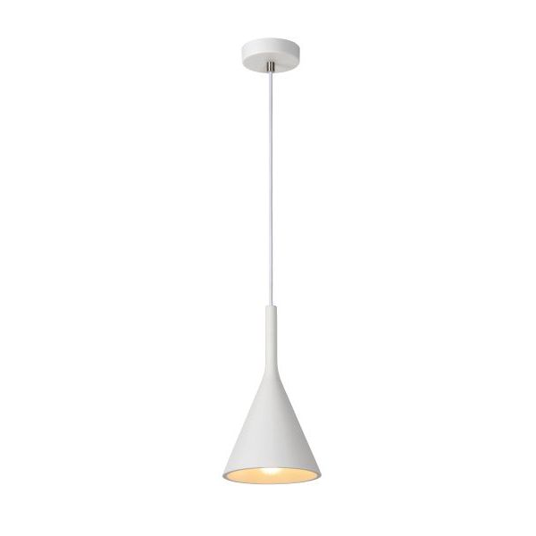 Lucide hanglamp Gipsy, 1-lichts wit