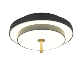 Trio lighting plafondlamp Keaton led,  zwart
