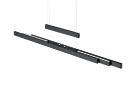 Trio lighting hanglamp Trajan led, zwart
