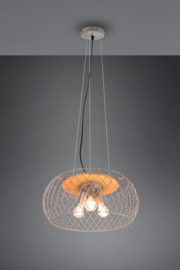 Trio lighting hanglamp Tamil, antiek nikkel